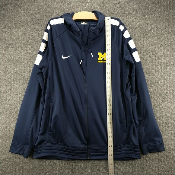 Nike Therma-Fit Men's Pioneers Track Jacket Blue XL Blue Polyester Long Sleeve - Picture 13 of 15